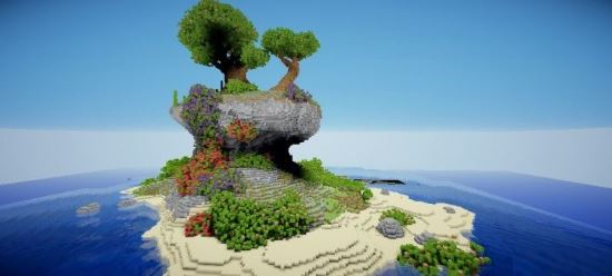 Садовый остров Карта для Minecraft 1.8.2/1.8.1/1.7.10/1.7.2