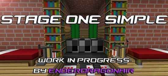 StageOneSimple Текстур/Ресурс пак для Minecraft 1.8.2/1.8.1/1.7.10/1.7.2/1.6.4