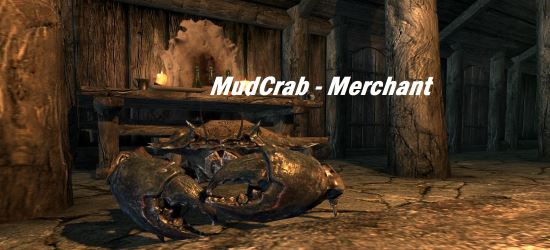 Mudcrab - Merchant | Грязевой краб торговец для TES V: Skyrim