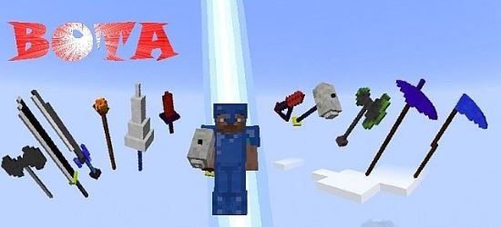 BOTA - новое оружие мод для Minecraft 1.7.10/1.7.2