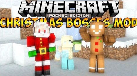 Christmas Bosses - Новогодные мобы мод для Minecraft PE 0.10.4/0.10.0/0.9.5
