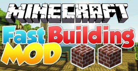 Fast Building мод для Minecraft 1.8/1.7.10