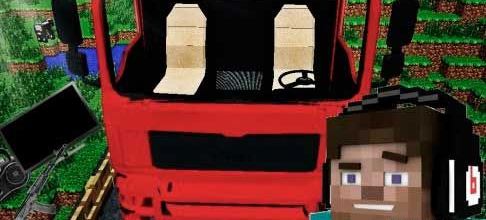 Красный грузовик мод для Minecraft 1.7.10