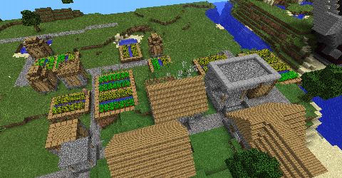 Ферма Карта на выживание для Minecraft PE 0.10.4/0.10.0/0.9.5