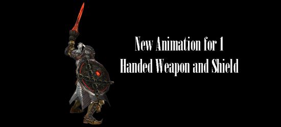 Анимация для любителей щита и меча для TES V: Skyrim