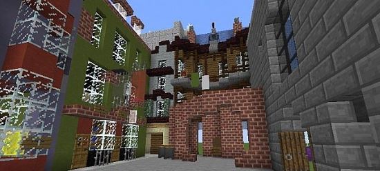 Цветной город Карта для Minecraft 1.8.3/1.8.2/1.8.1/1.7.10/1.7.2