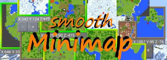 Smooth Minimap - Мини-карта мод для Minecraft PE 0.10.5/0.10.4/0.10.0