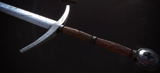Templar Longsword / Длинный меч храмовника для TES V: Skyrim