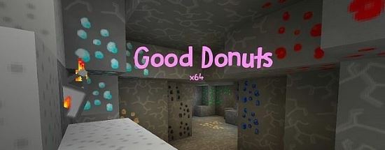 Good Donuts Текстур/Ресурс пак для Minecraft 1.8.3/1.8.2/1.8.1/1.7.10/1.7.2/1.6.4