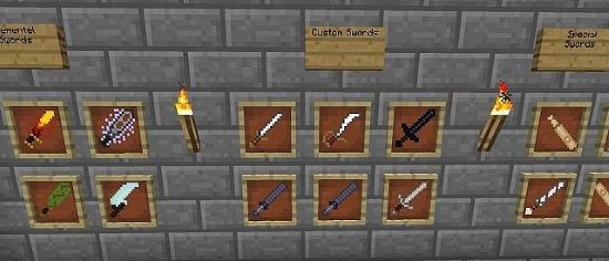 MoSwords - Новые мечи мод для Minecraft 1.8/1.7.10/1.7.2/1.6.4