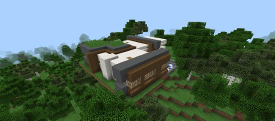 Небольшой современный дом Карта для Minecraft PE 0.10.5/0.10.4/0.10.0