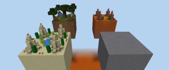 Таинственные блоки Карта на выживание для Minecraft PE 0.10.5/0.10.4/0.10.0