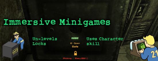 Immersive Minigames / Быстрые миниигры v 1.2 для Fallout: New Vegas