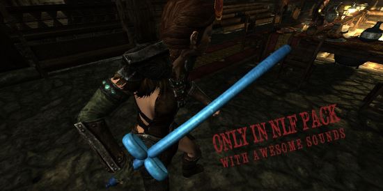 NLF Infinity Blade Weapons для TES V: Skyrim
