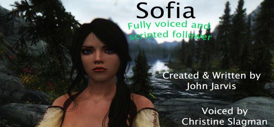 Новый компаньон София / Sofia - The Funny Fully Voiced Follower v 2.03 для TES V: Skyrim