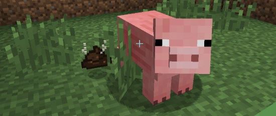 Pig Manure - Навоз мод для Minecraft 1.8.1/1.8/1.7.10