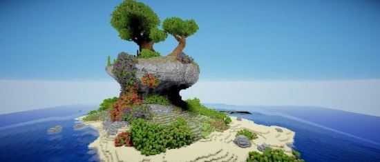 Садовый остров Карта для Minecraft 1.8.3/1.8.2/1.8.1/1.7.10/1.7.2