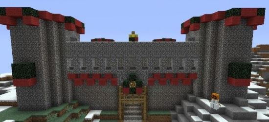 Рождественский замок Карта для Minecraft 1.8.3/1.8.2/1.8.1/1.7.10/1.7.2
