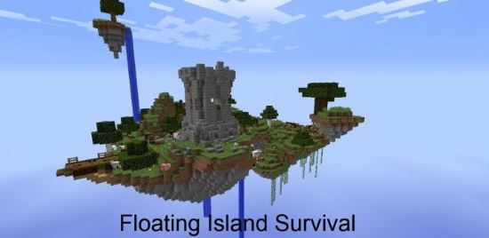 Летающий остров Карта для Minecraft 1.8.3/1.8.2/1.8.1/1.7.10/1.7.2
