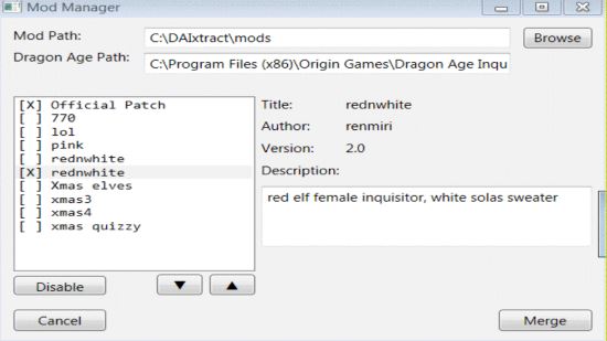 DAI ModManager v 0.48 alpha для Dragon Age: Inquisition