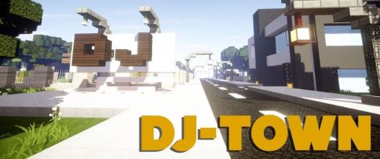 DJ город Карта для Minecraft 1.8.3/1.8.2/1.8.1/1.7.10/1.7.2