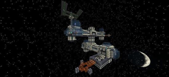 Space Station for Galacticraft - Карта для Minecraft 1.8.3/1.8.2/1.8.1/1.7.10/1.7.2/1.6.4