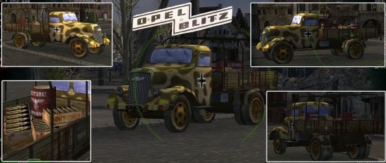 Замена автомобилей Opel Blitz мод для World of Tanks 0.9.6
