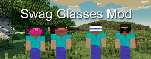Swag Glasses мод для Minecraft PE 0.11.0/0.10.5/0.10.4