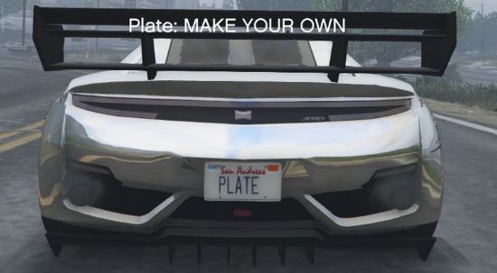 Customize Plate / Собственные номера для GTA 5
