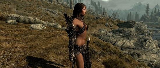 Daedric female armor replacer - доспехи для Skyrim