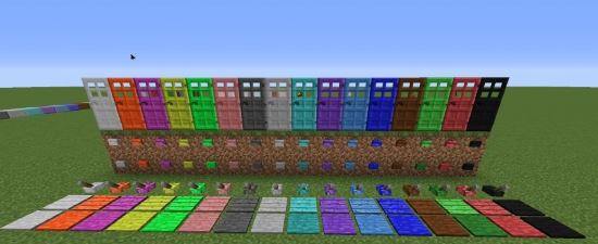 Мод Galactic Colored Blocks для Майнкрафт 1.8