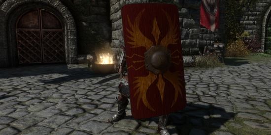 Римский легионерский щит / Roman Legionary Shield v 1.0 для TES V: Skyrim