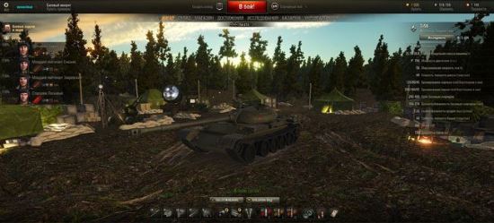 Ангар в лесу для World of Tanks 0.9.7