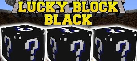 Мод Lucky Block Black для Minecraft 1.7.10