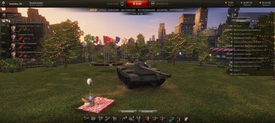 Ангар в честь дня независимости США для World of Tanks 0.9.15