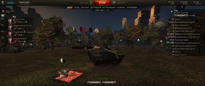 Ночной ангар для World of Tanks 0.9.7