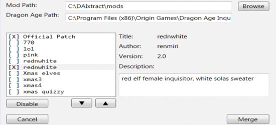 DAI ModManager v 0.52 alpha для Dragon Age: Inquisition