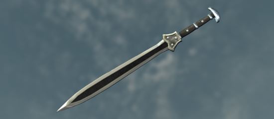 Двуручный меч из обсидиана v 5.1 для TES V: Skyrim