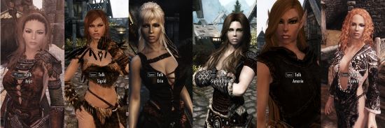 Ashara Erin and Sienna Followers v 5.1 для Skyrim