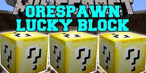 Мод Lucky Block Orespawn для Minecraft 1.7.10