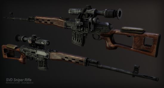 SVD Sniper Rifle / Снайперская винтовка Драгунова v 1.5 для Fallout: New Vegas