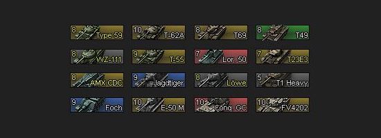 Иконки танков от Djon_999 для WOT 0.9.8.1