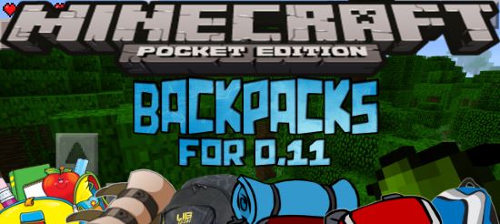 Рюкзаки мод для Minecraft PE 0.11.1/0.11.0/0.10.5