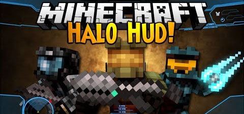 Мод Halo HUD - Худ, как в шлеме для Майнкрафт 1.7.10/1.7.2