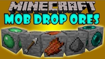 Мод Mob Drop Ores - Новая руда для Minecraft 1.8/1.7.10