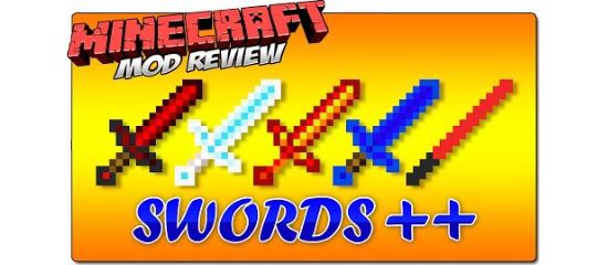 Мод Swords++ Новые мечи для Майнкрафт 1.8