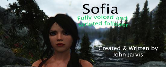 Новый компаньон София/Sofia - The Funny Fully Voiced Follower v 2.03 для Skyrim