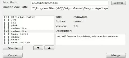 DAI ModManager v 0.53 alpha для Dragon Age: Inquisition