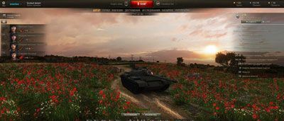 Ангар "Маковое поле" для World of Tanks 0.9.9