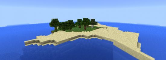 Одинокий остров Карта на выживание для Майнкрафт ПЕ 0.11.1/0.11.0